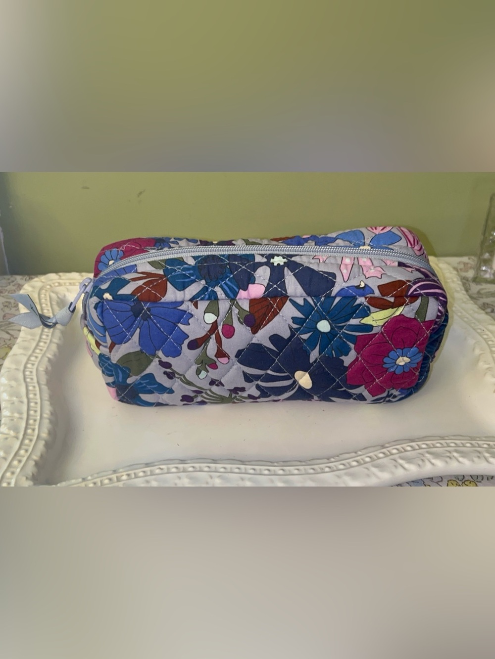 Vera Bradley Bengal Lily cosmetic bag